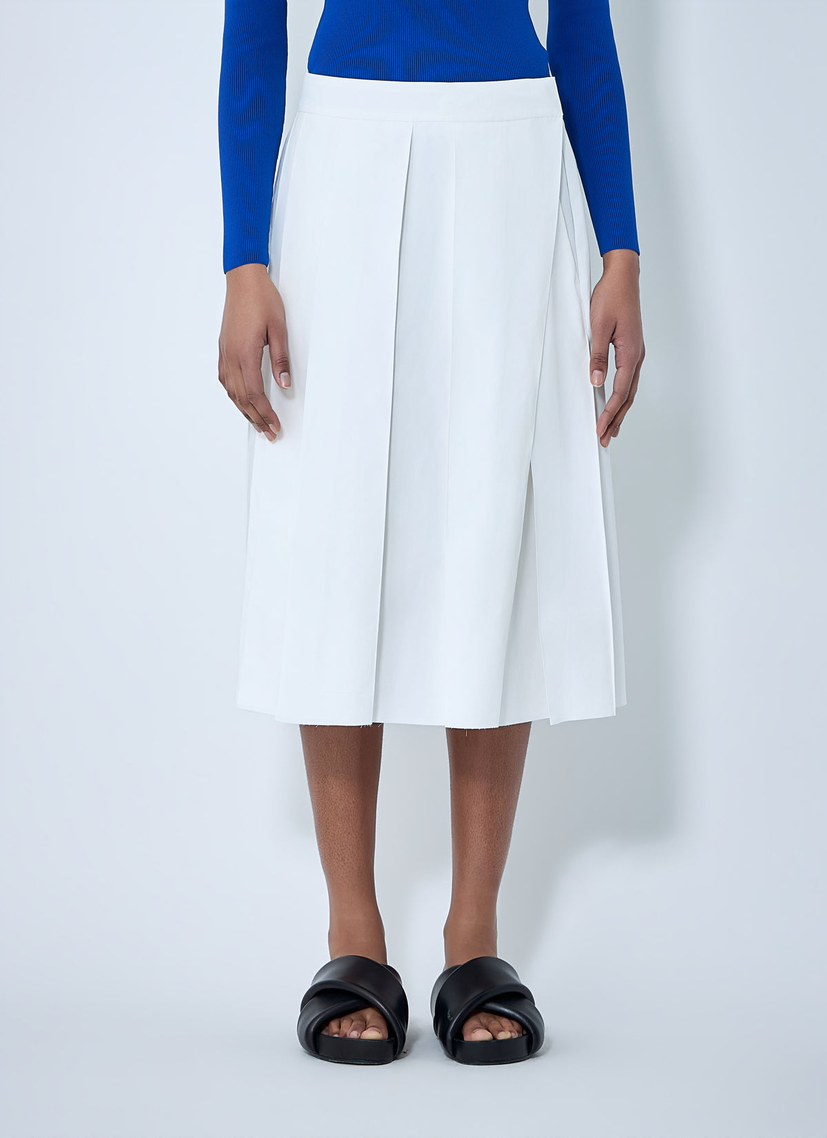 Jil Sander Women Pleated Midi Skirt