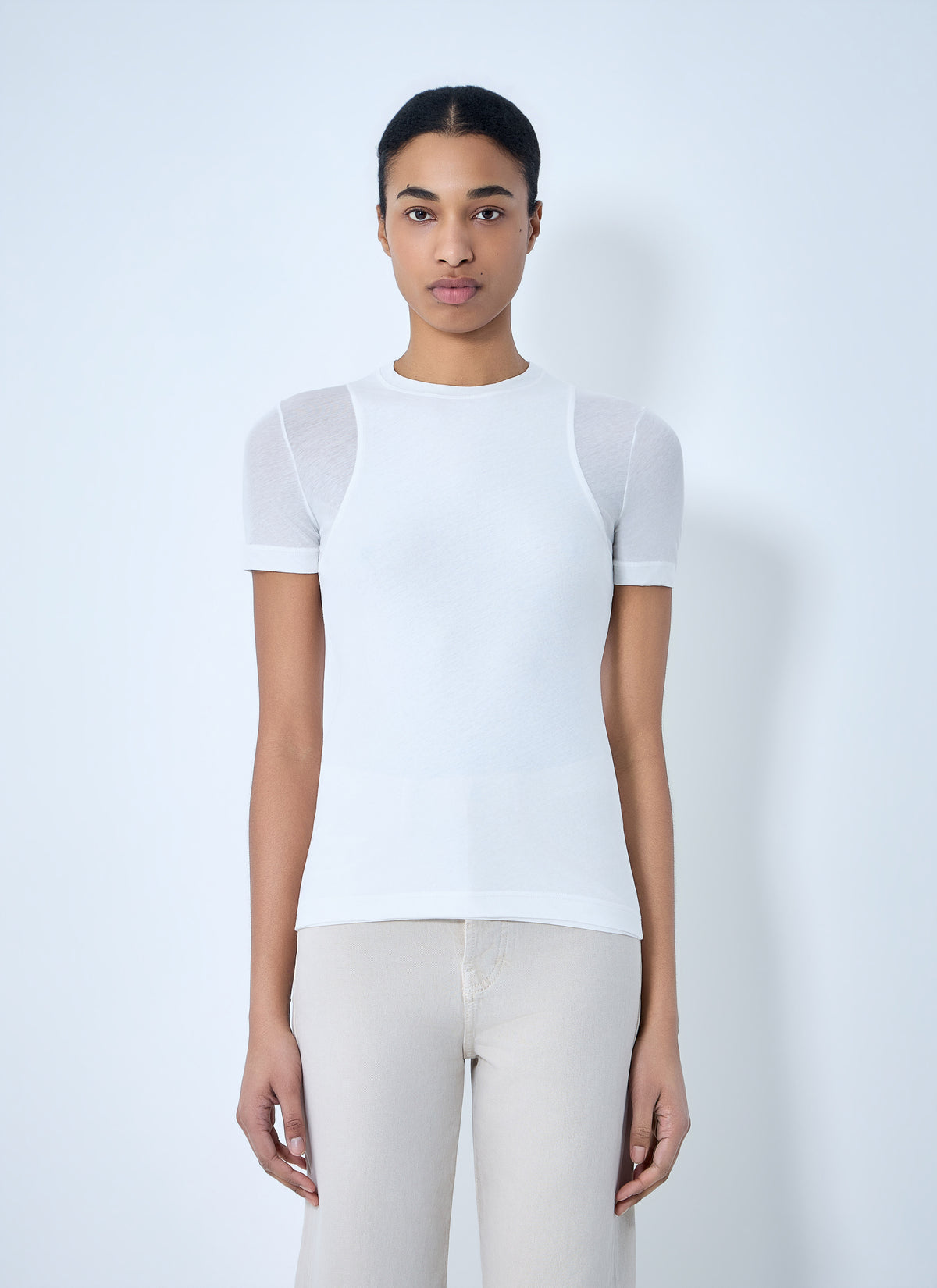 Jil Sander Jil Sander Women Crew Neck Fitted T-Shirt