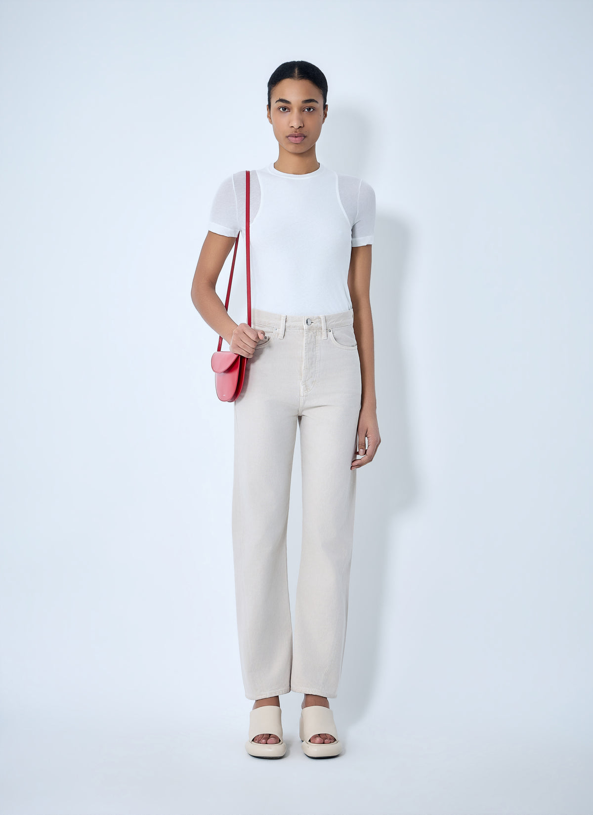 Jil Sander Jil Sander Women Crew Neck Fitted T-Shirt