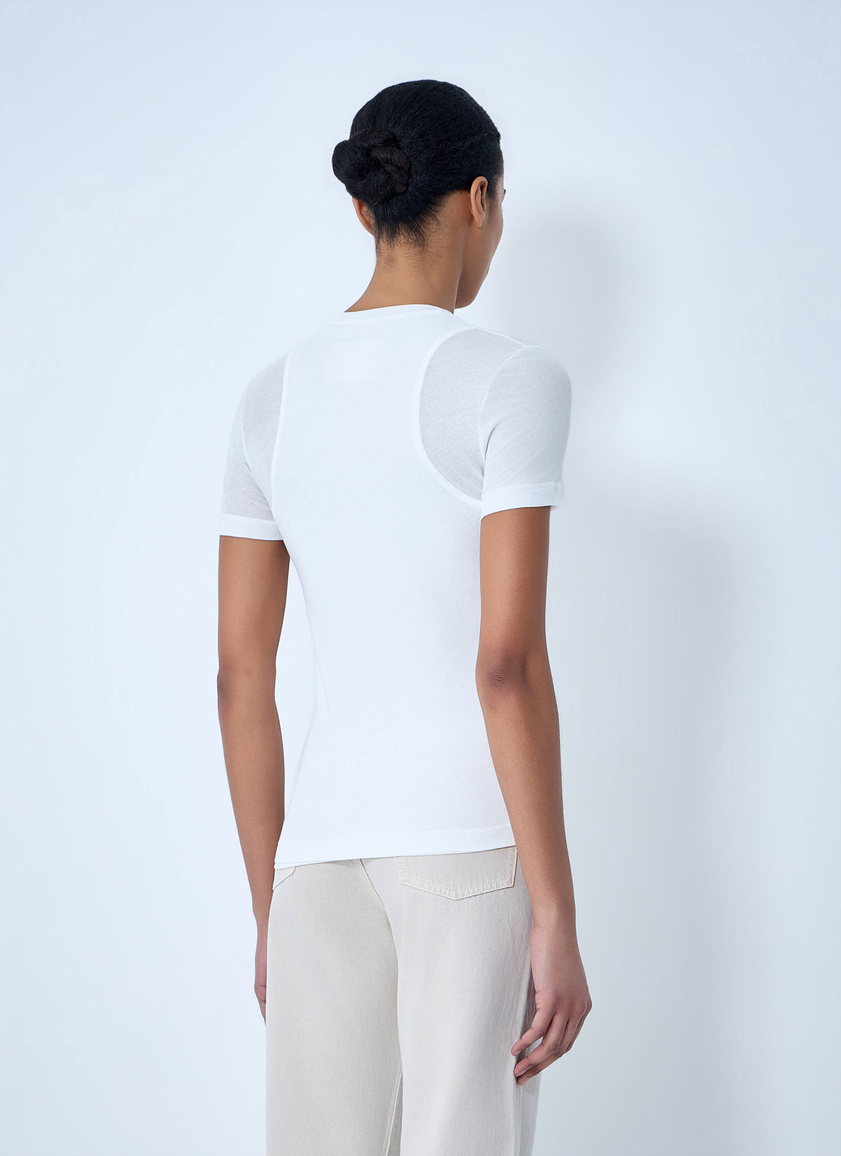 Jil Sander Jil Sander Women Crew Neck Fitted T-Shirt