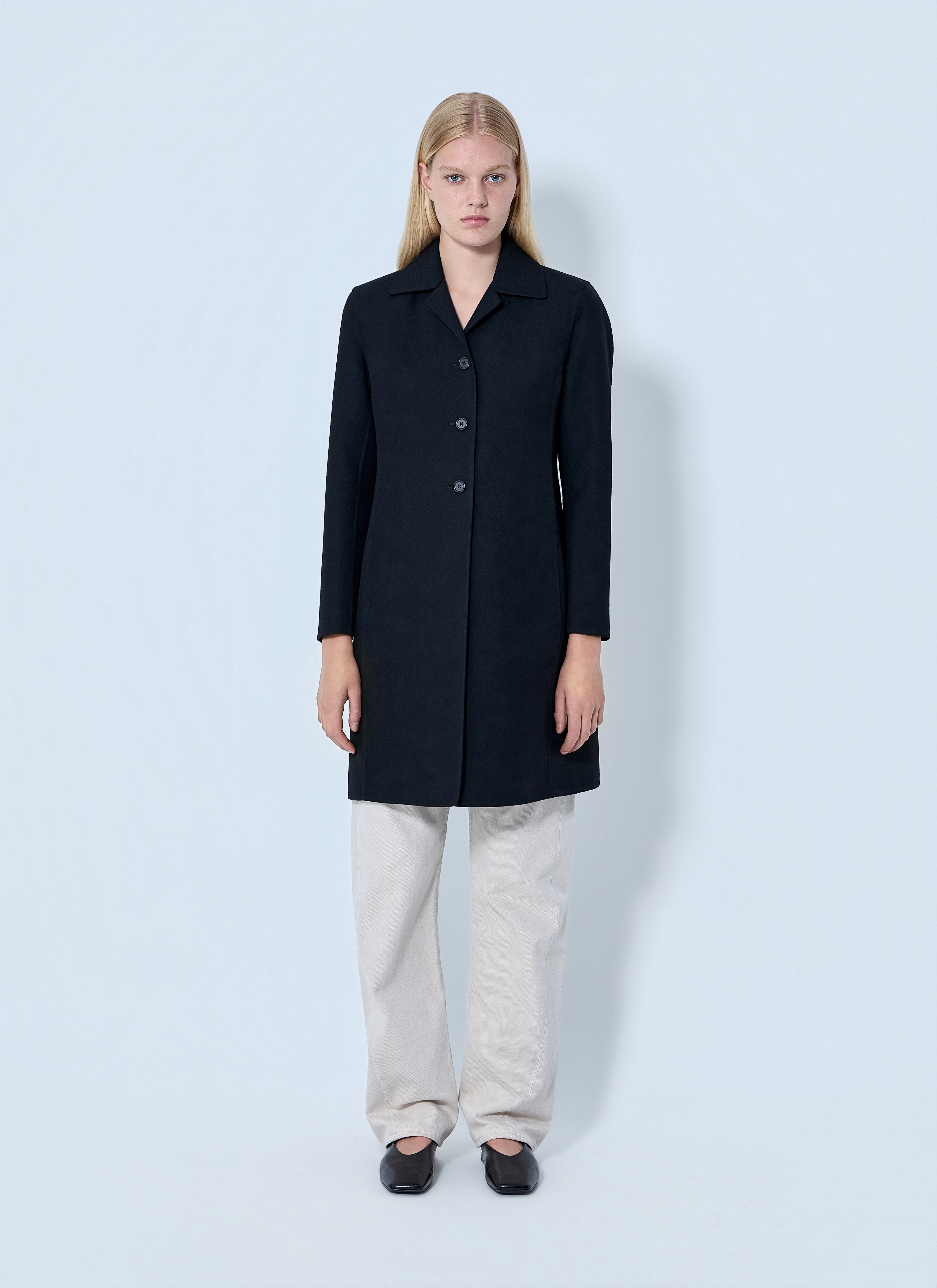 Jil Sander Women Single-Breasted Wool Coat – Bluefly