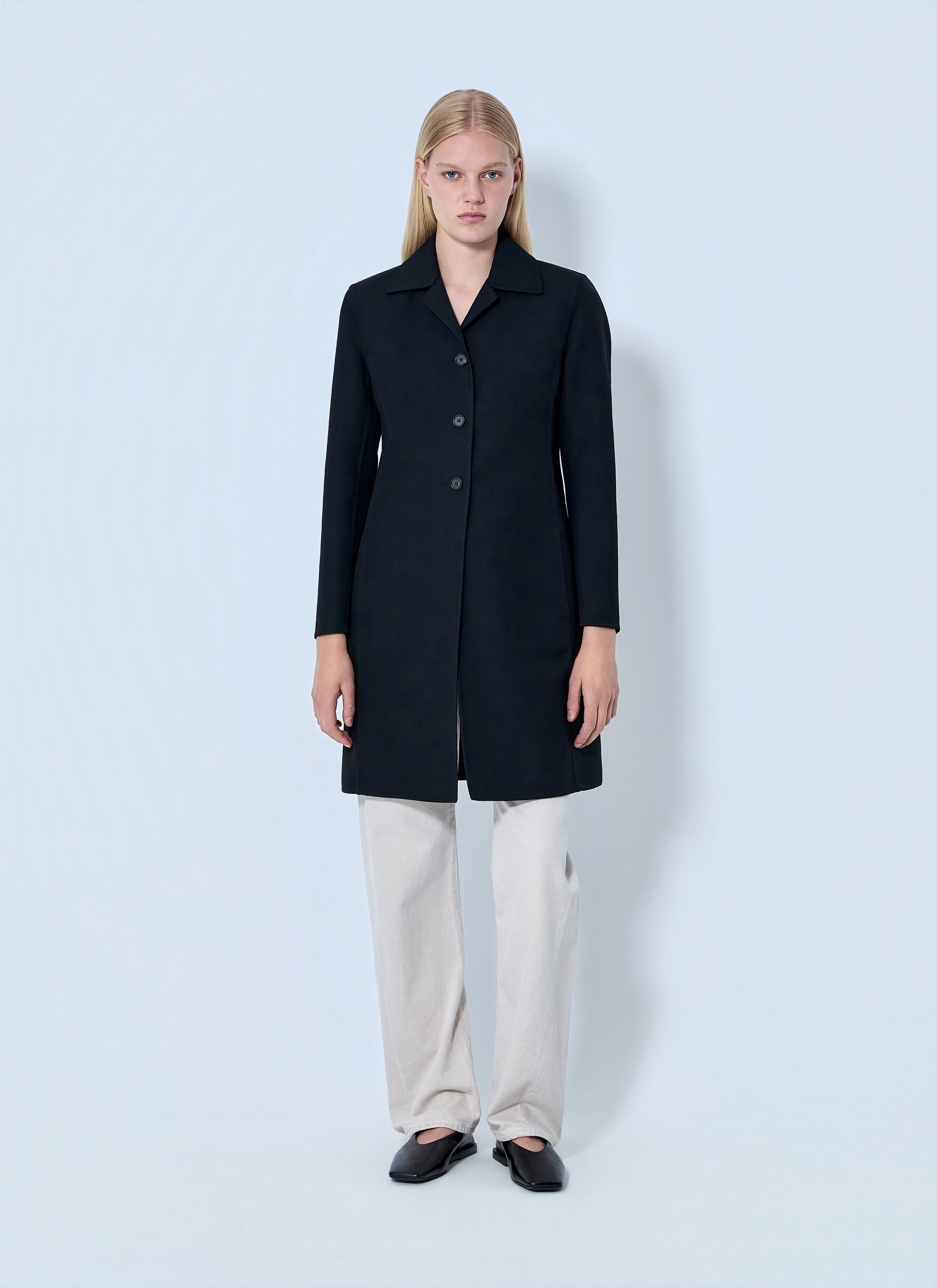 Jil Sander Women Single-Breasted Wool Coat – Bluefly
