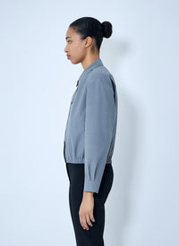 Jil Sander Women Cotton Poplin Cropped Shirt