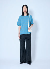 Jil Sander Women Striped Crewneck T-Shirt