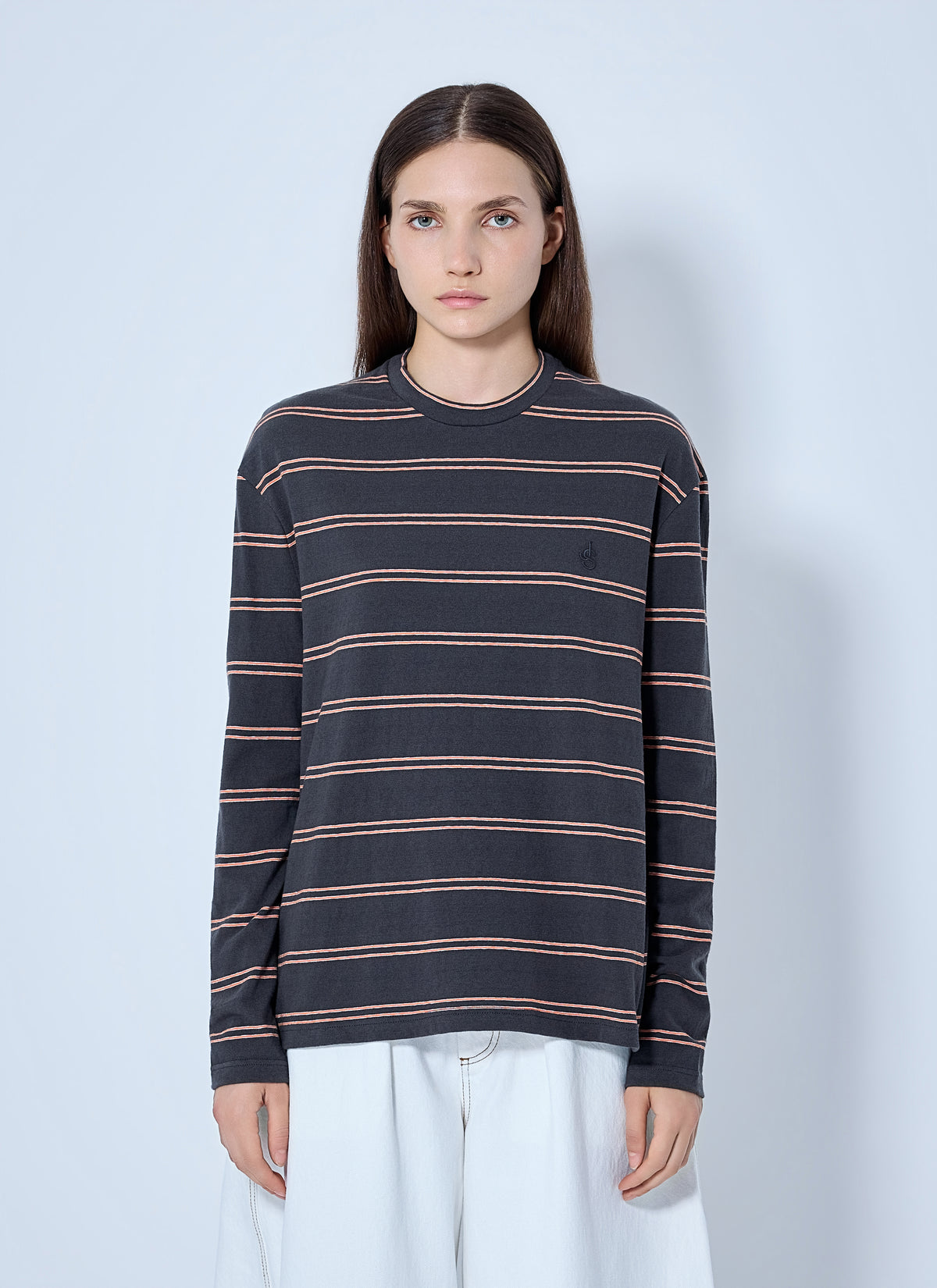Jil Sander Jil Sander Women Striped Long Sleeve T-Shirt