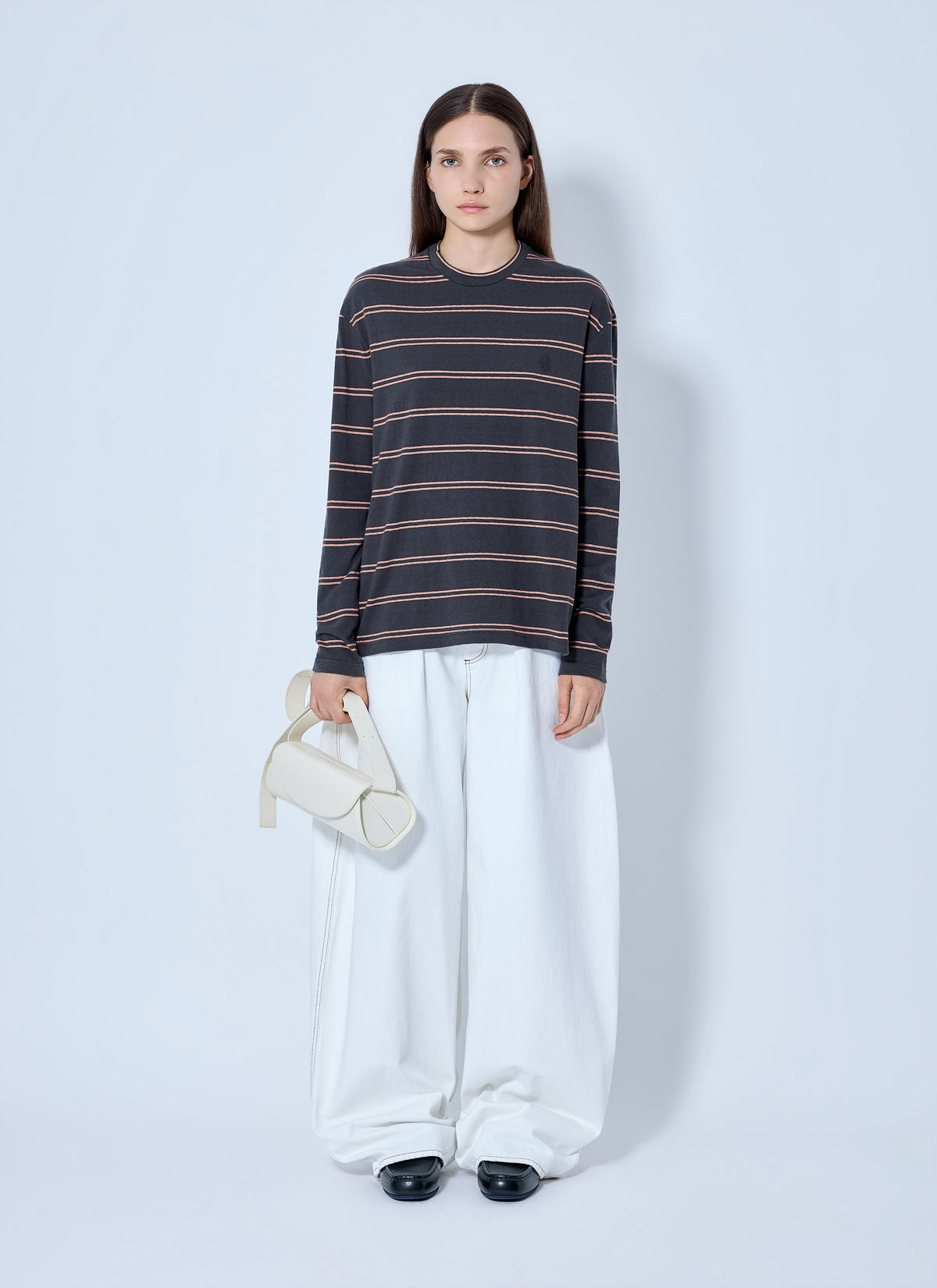 Jil Sander Jil Sander Women Striped Long Sleeve T-Shirt