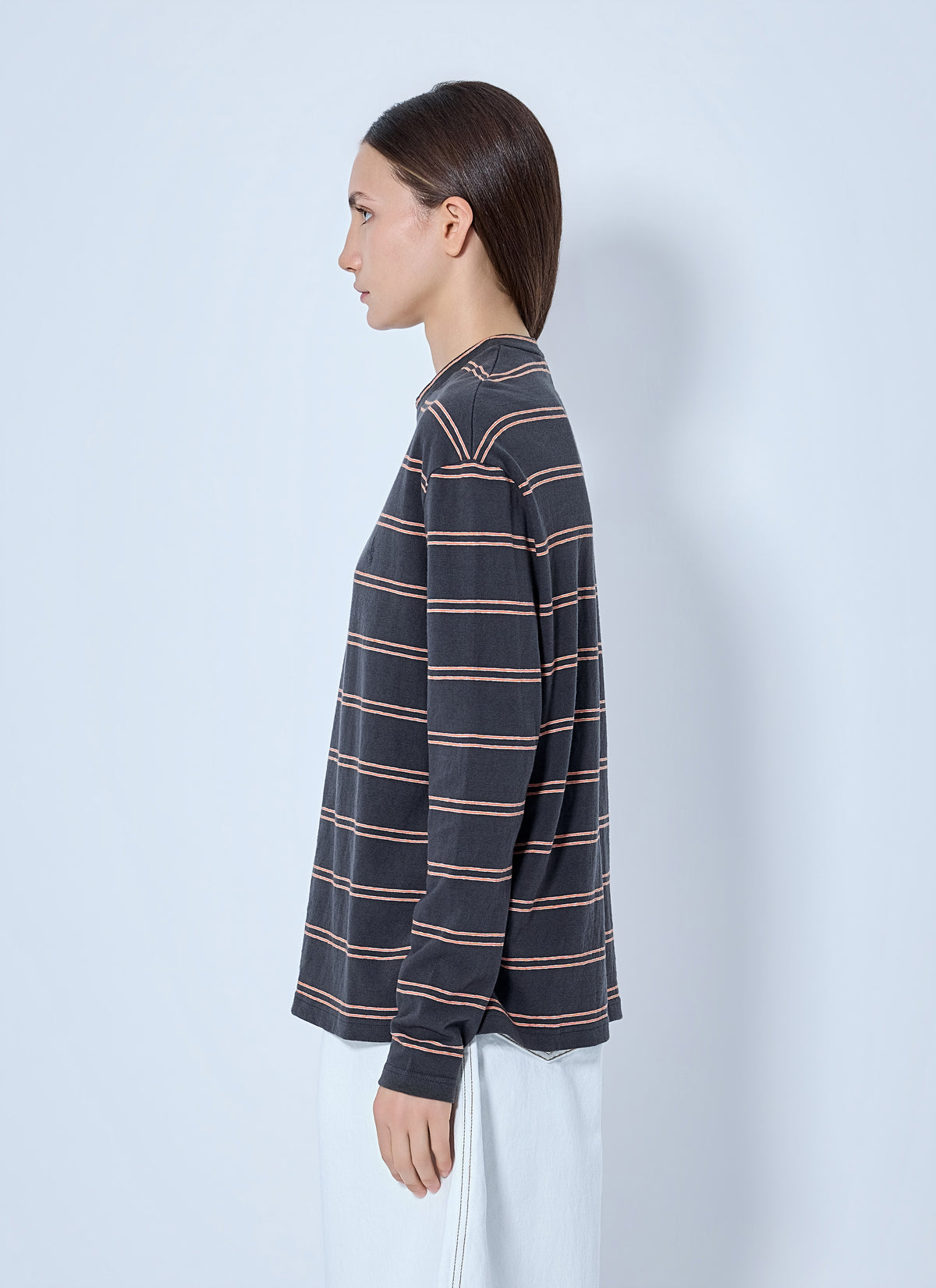 Jil Sander Jil Sander Women Striped Long Sleeve T-Shirt