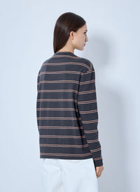 Jil Sander Jil Sander Women Striped Long Sleeve T-Shirt
