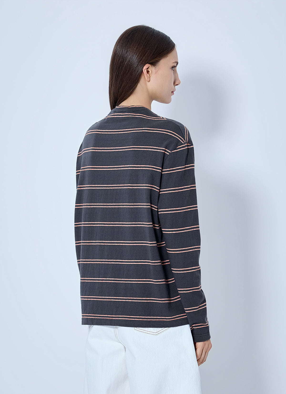 Jil Sander Jil Sander Women Striped Long Sleeve T-Shirt