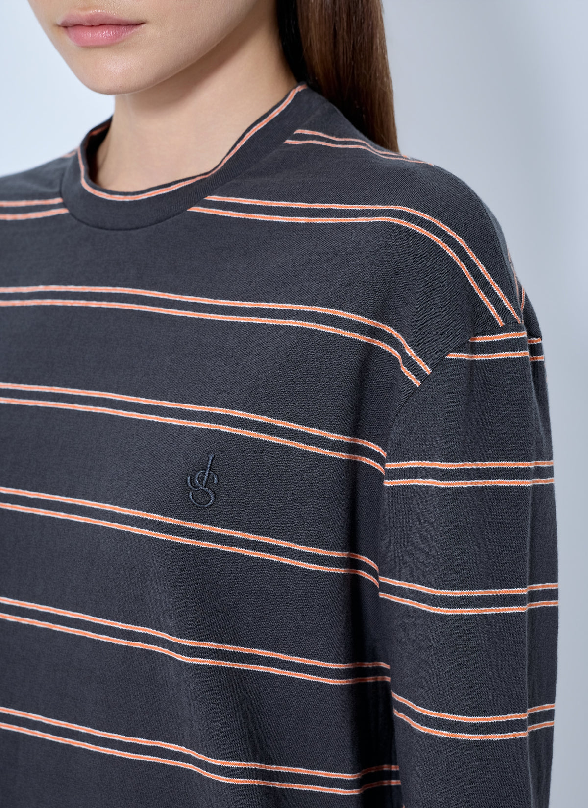 Jil Sander Jil Sander Women Striped Long Sleeve T-Shirt