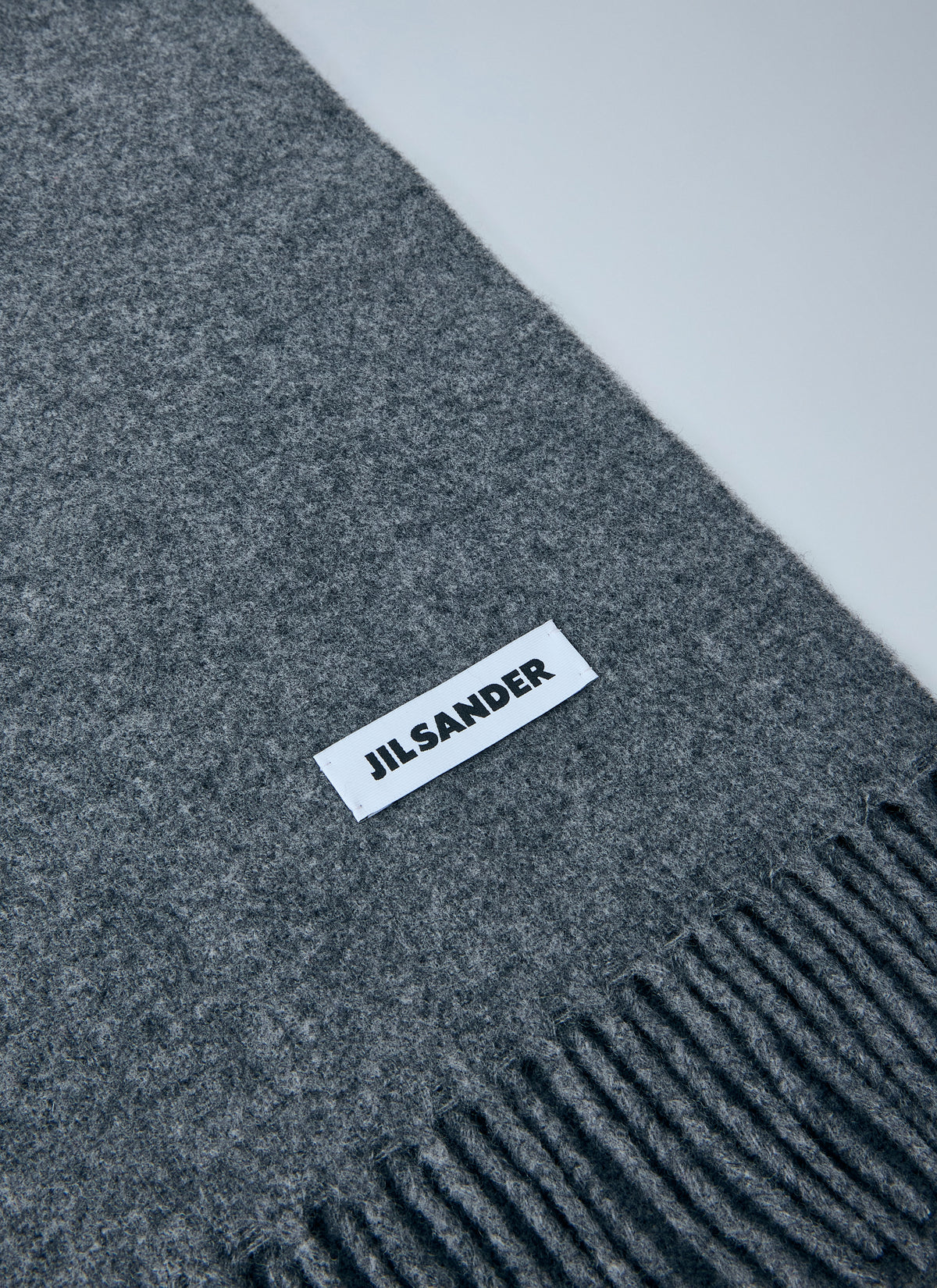 Jil Sander Women Fringed Wool Scarf