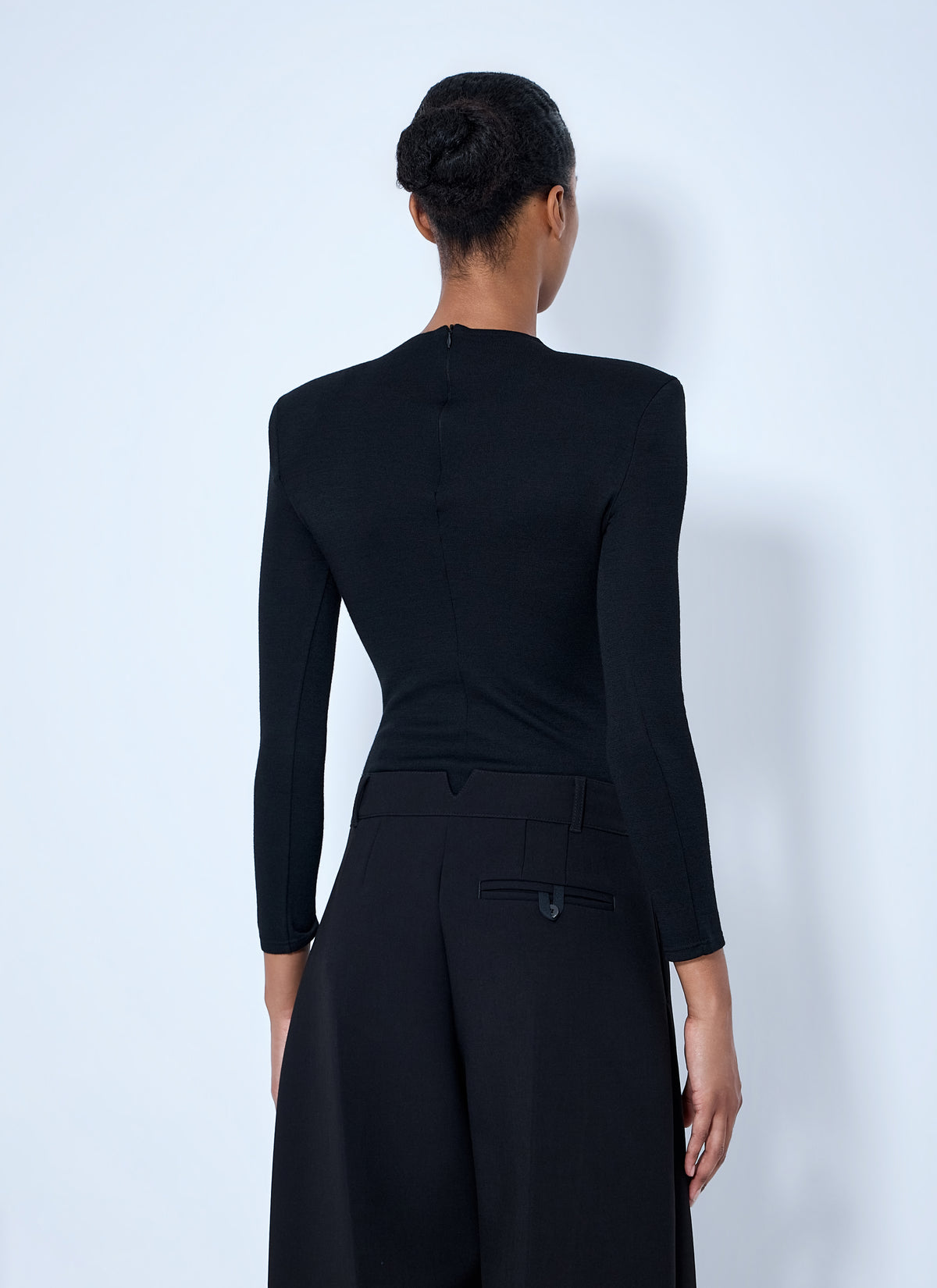 Jil Sander Jil Sander Women Wool Bodysuit With Long Sleeves