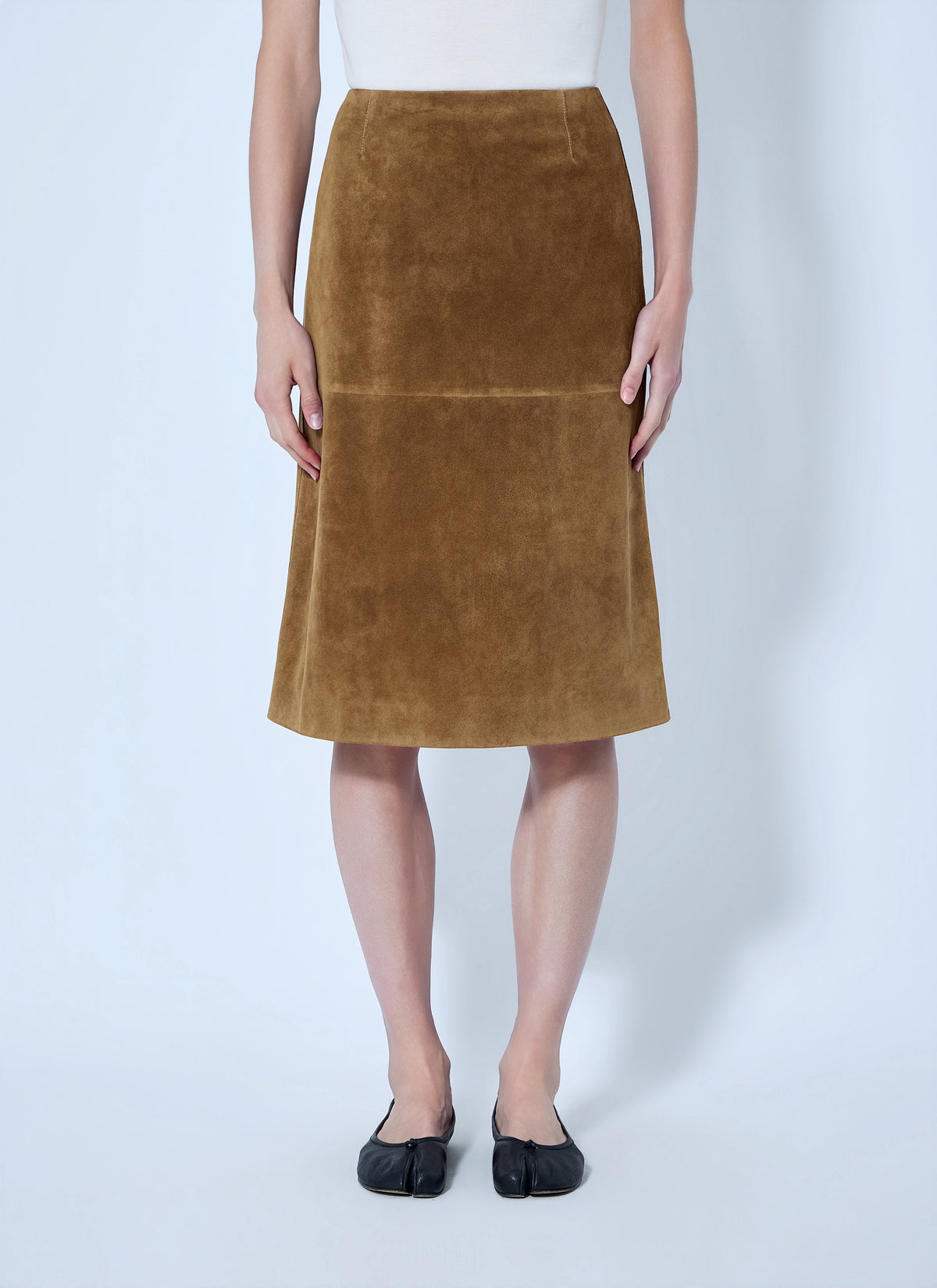 Jil Sander Women Panelled Suede Midi Skirt