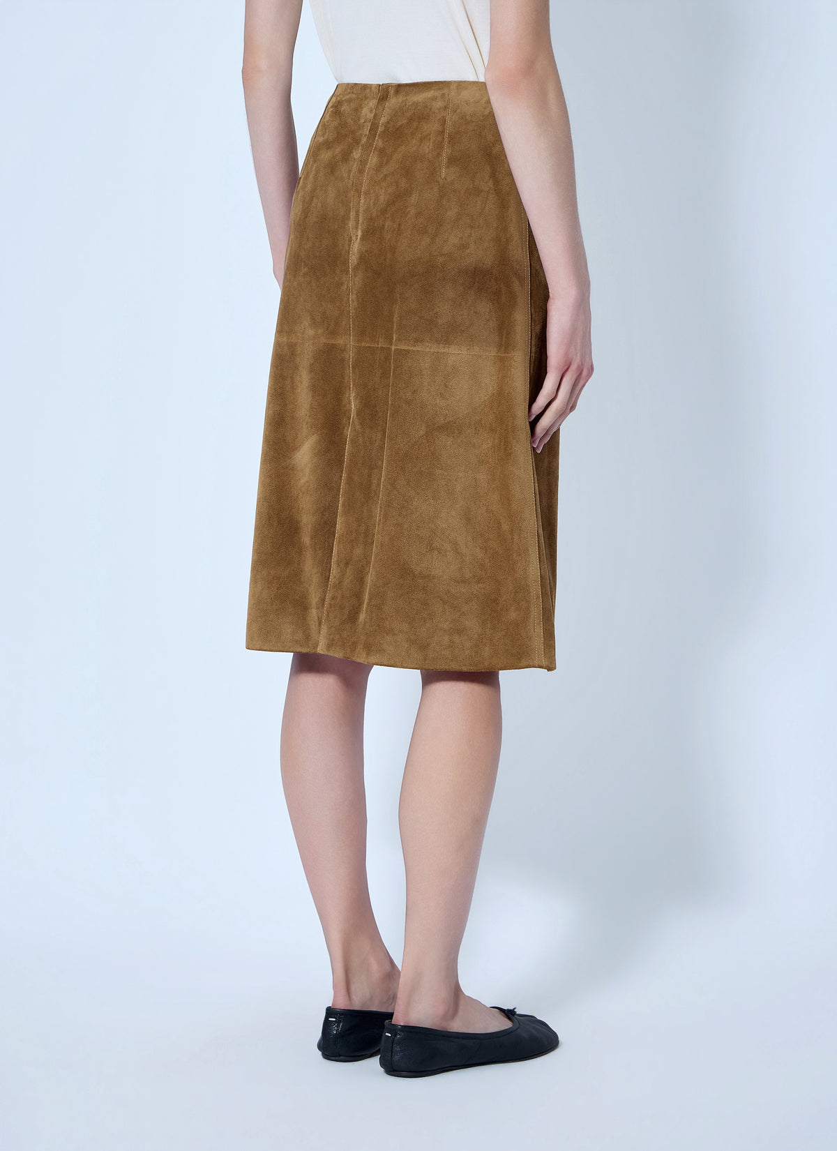 Jil Sander Women Panelled Suede Midi Skirt