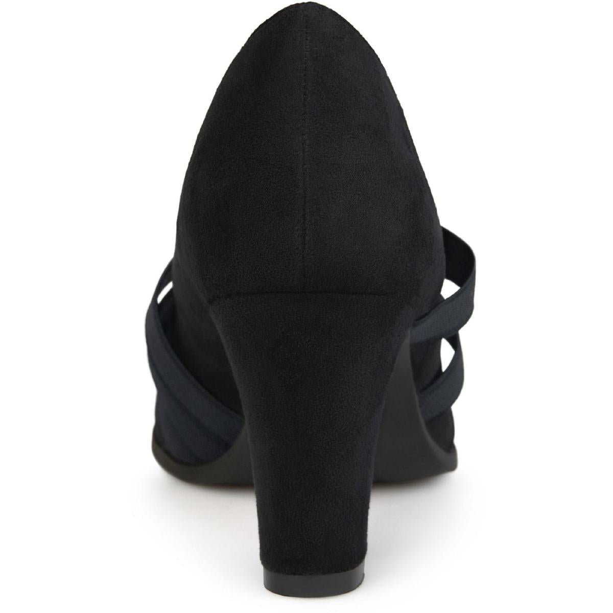 Loren Womens Faux Suede Strappy Heels
