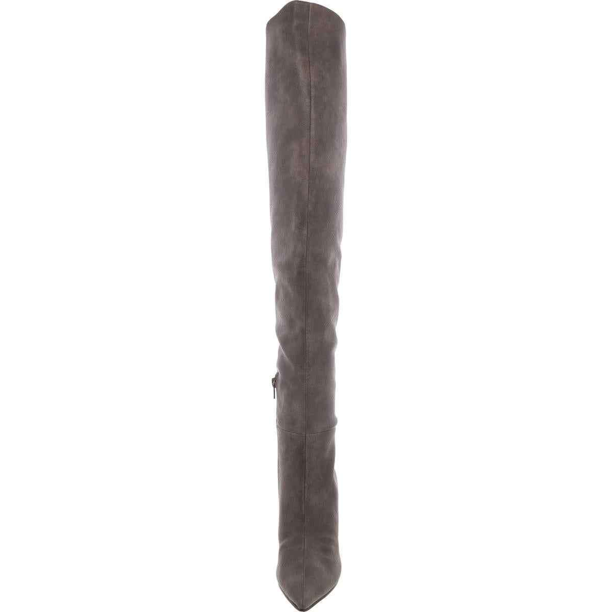Epic  Womens Faux Leather Stiletto Over-The-Knee Boots