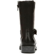 Gloriah Womens Faux Leather Block Heel Mid-Calf Boots