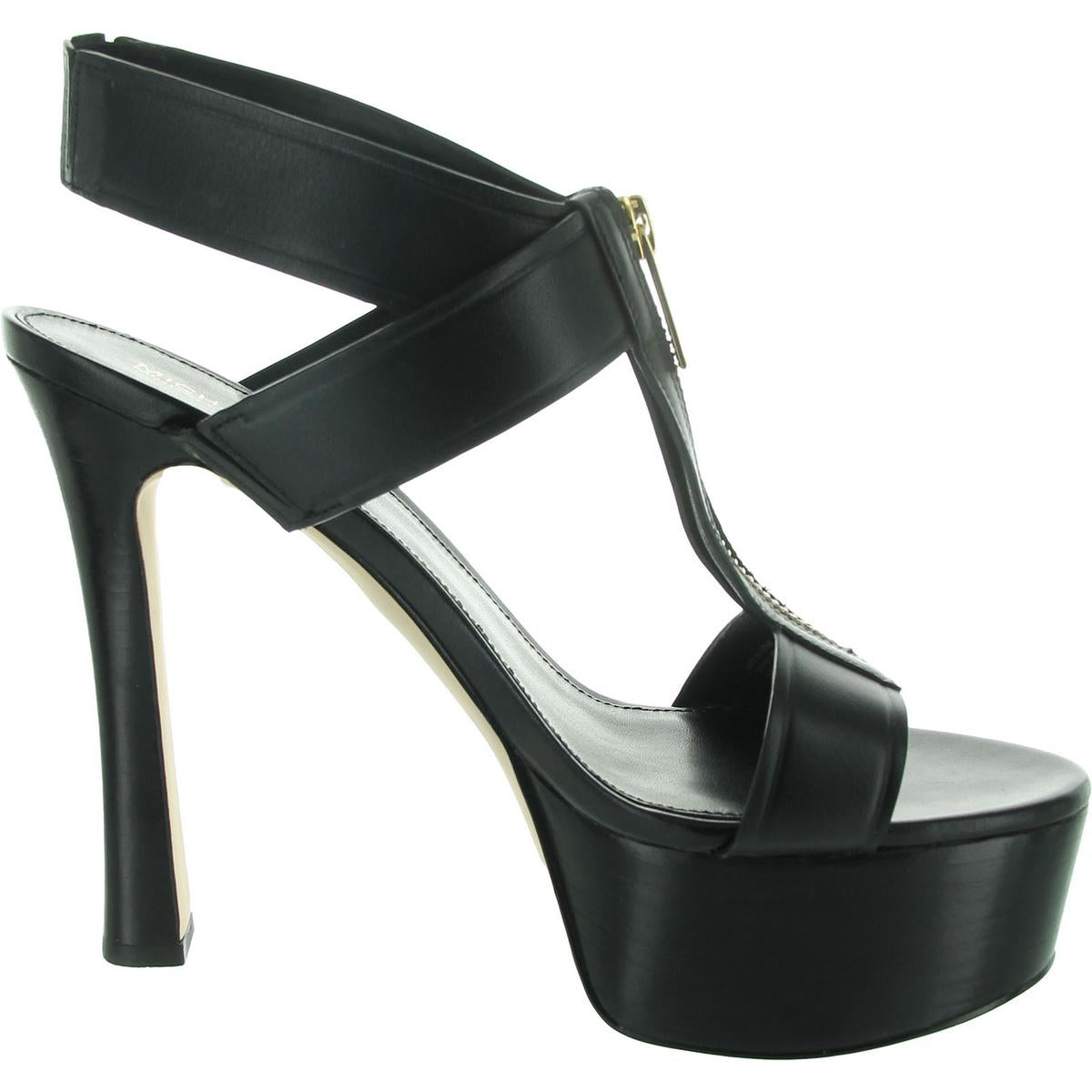 Womens Zipper Platform Heels