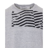 Golden Goose Golden Goose Men Journey T-Shirt With Flag Print