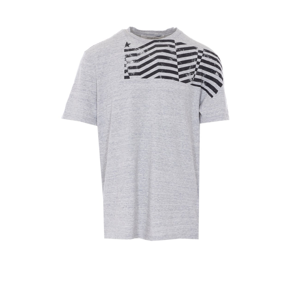 Golden Goose Golden Goose Men Journey T-Shirt With Flag Print