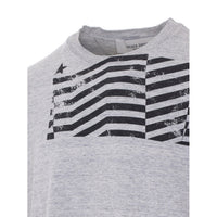 Golden Goose Golden Goose Men Journey T-Shirt With Flag Print