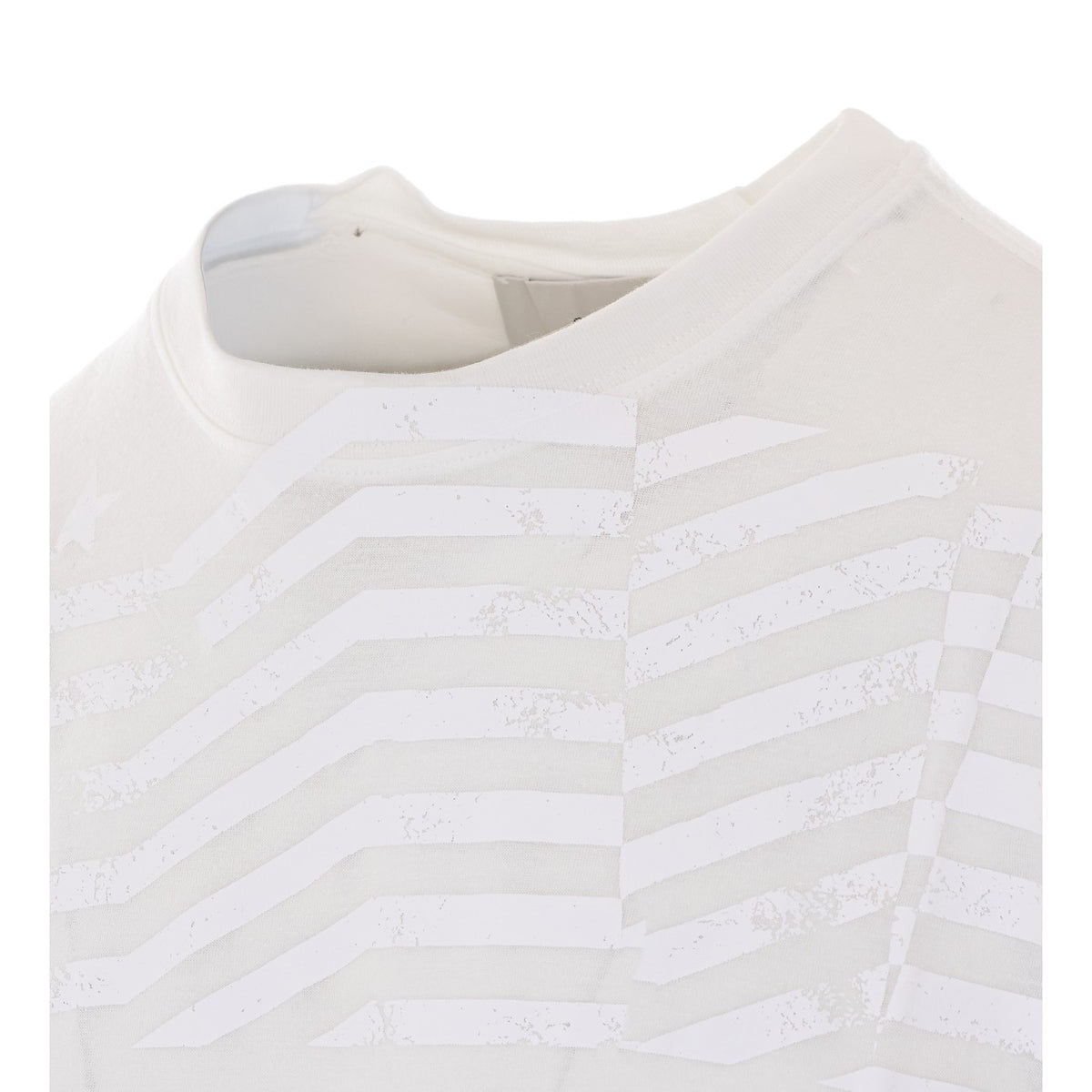 Golden Goose Golden Goose Men Journey T-Shirt With Flag Print