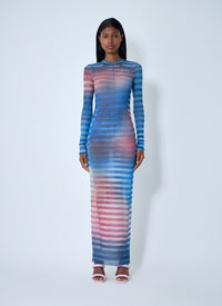 Jean Paul Gaultier Jean Paul Gaultier Women Air Mesh Maxi Dress