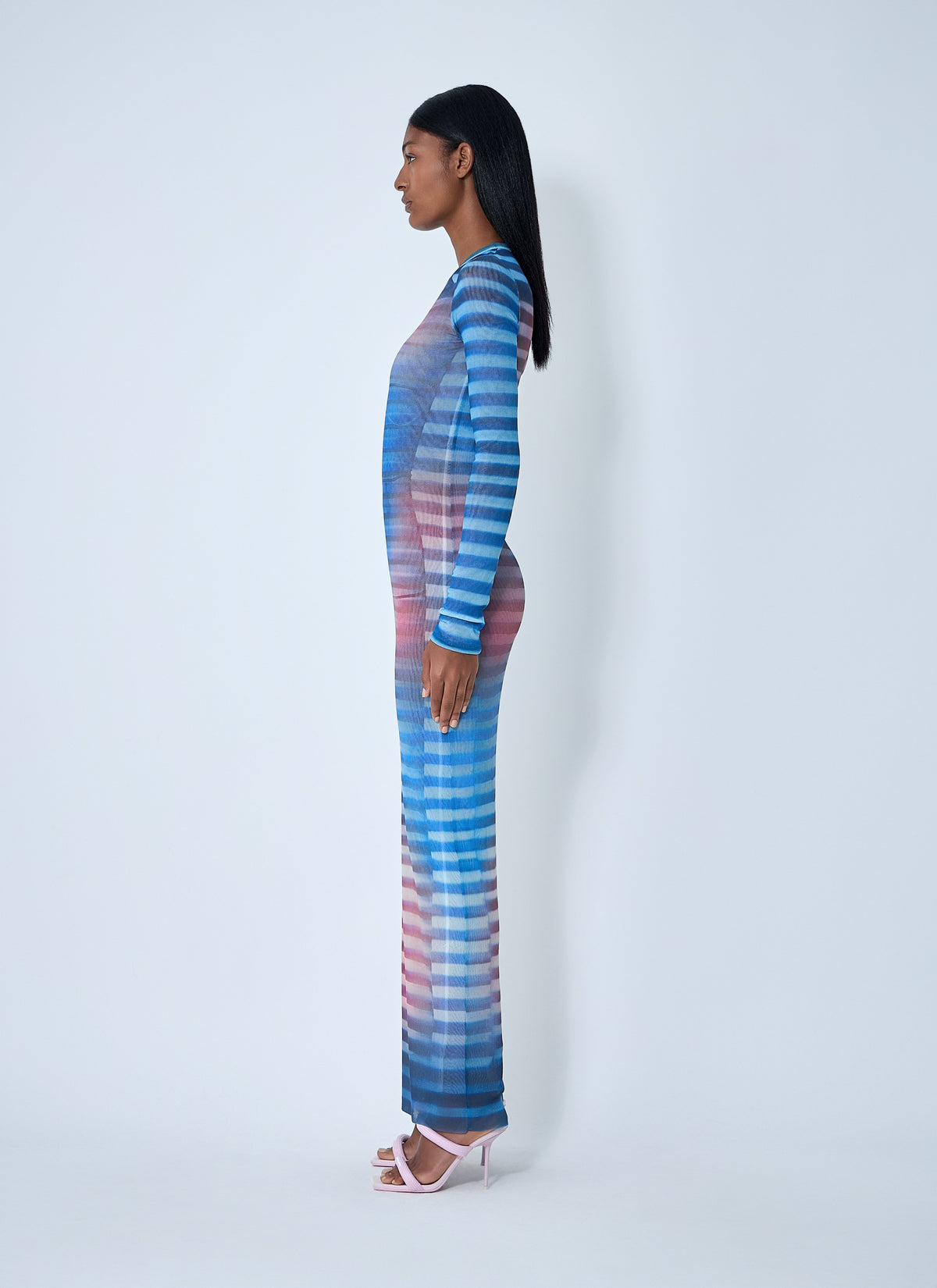 Jean Paul Gaultier Jean Paul Gaultier Women Air Mesh Maxi Dress