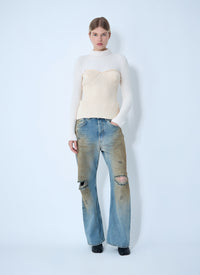 Jean Paul Gaultier Jean Paul Gaultier Women Ribbed Wool Sweater
