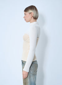 Jean Paul Gaultier Jean Paul Gaultier Women Ribbed Wool Sweater