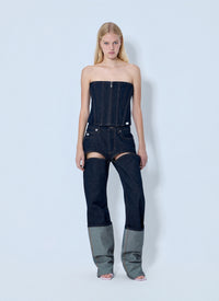 Jean Paul Gaultier Jean Paul Gaultier Women Cut Out Wide Leg Jeans