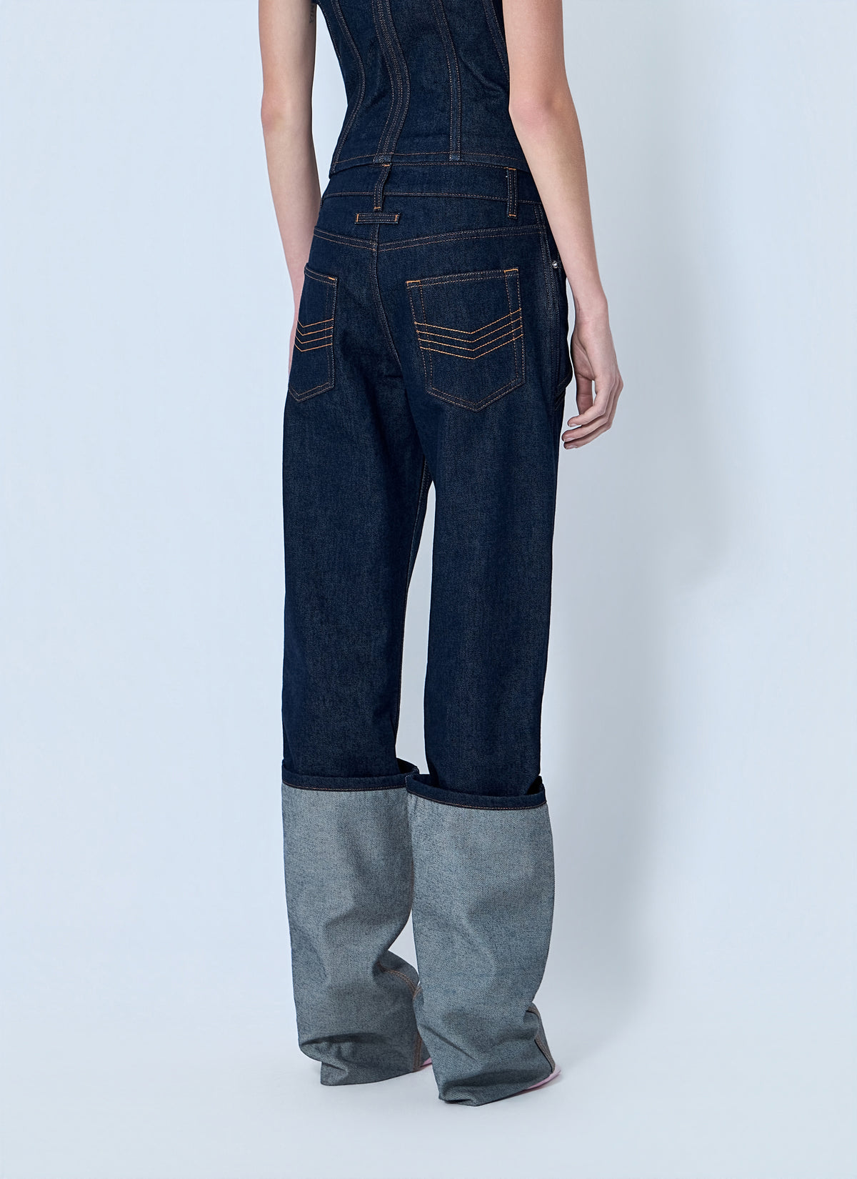Jean Paul Gaultier Jean Paul Gaultier Women Cut Out Wide Leg Jeans