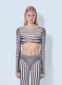 Jean Paul Gaultier Jean Paul Gaultier Women Re-Edition The Body Morphing Crop Top