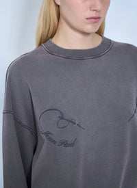 Jean Paul Gaultier Jean Paul Gaultier Women Fleece Embroidered Sweatshirt