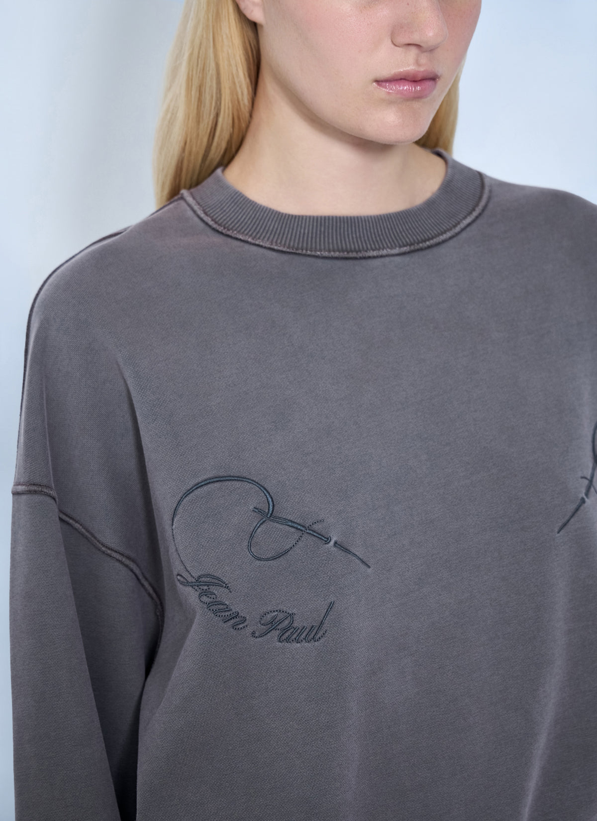 Jean Paul Gaultier Jean Paul Gaultier Women Fleece Embroidered Sweatshirt