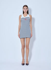 Jean Paul Gaultier Jean Paul Gaultier Women Stretch Cotton Asymetric Short Dress