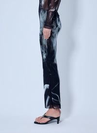 Jean Paul Gaultier Jean Paul Gaultier Women Mesh Printed Smoking Women Long Skirt