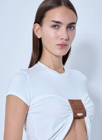 Jean Paul Gaultier Jean Paul Gaultier Women Stretch Viscose Jersey Baby T-Shirt