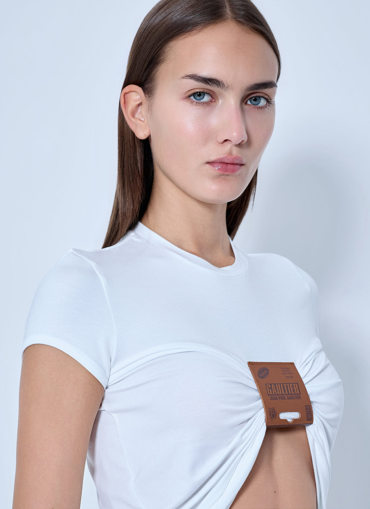 Jean Paul Gaultier Jean Paul Gaultier Women Stretch Viscose Jersey Baby T-Shirt