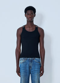 Jean Paul Gaultier Jean Paul Gaultier Women Ribbed Tank Top With Metal Hardware