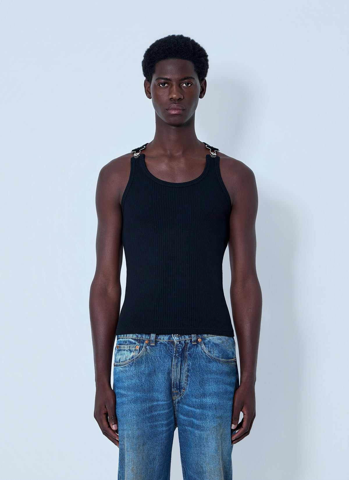 Jean Paul Gaultier Jean Paul Gaultier Women Ribbed Tank Top With Metal Hardware