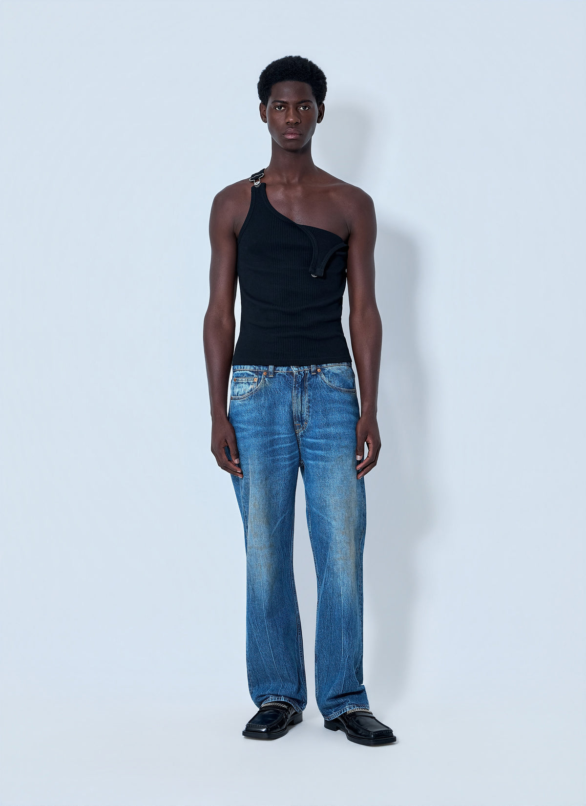 Jean Paul Gaultier Jean Paul Gaultier Women Ribbed Tank Top With Metal Hardware