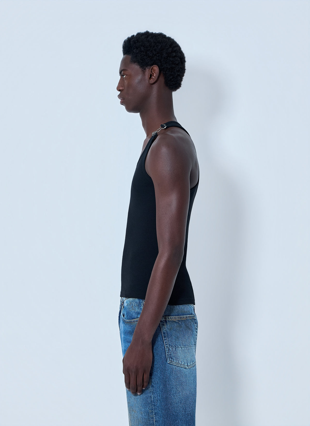 Jean Paul Gaultier Jean Paul Gaultier Women Ribbed Tank Top With Metal Hardware