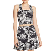Womens Sleeveless Square Neck Crop Top