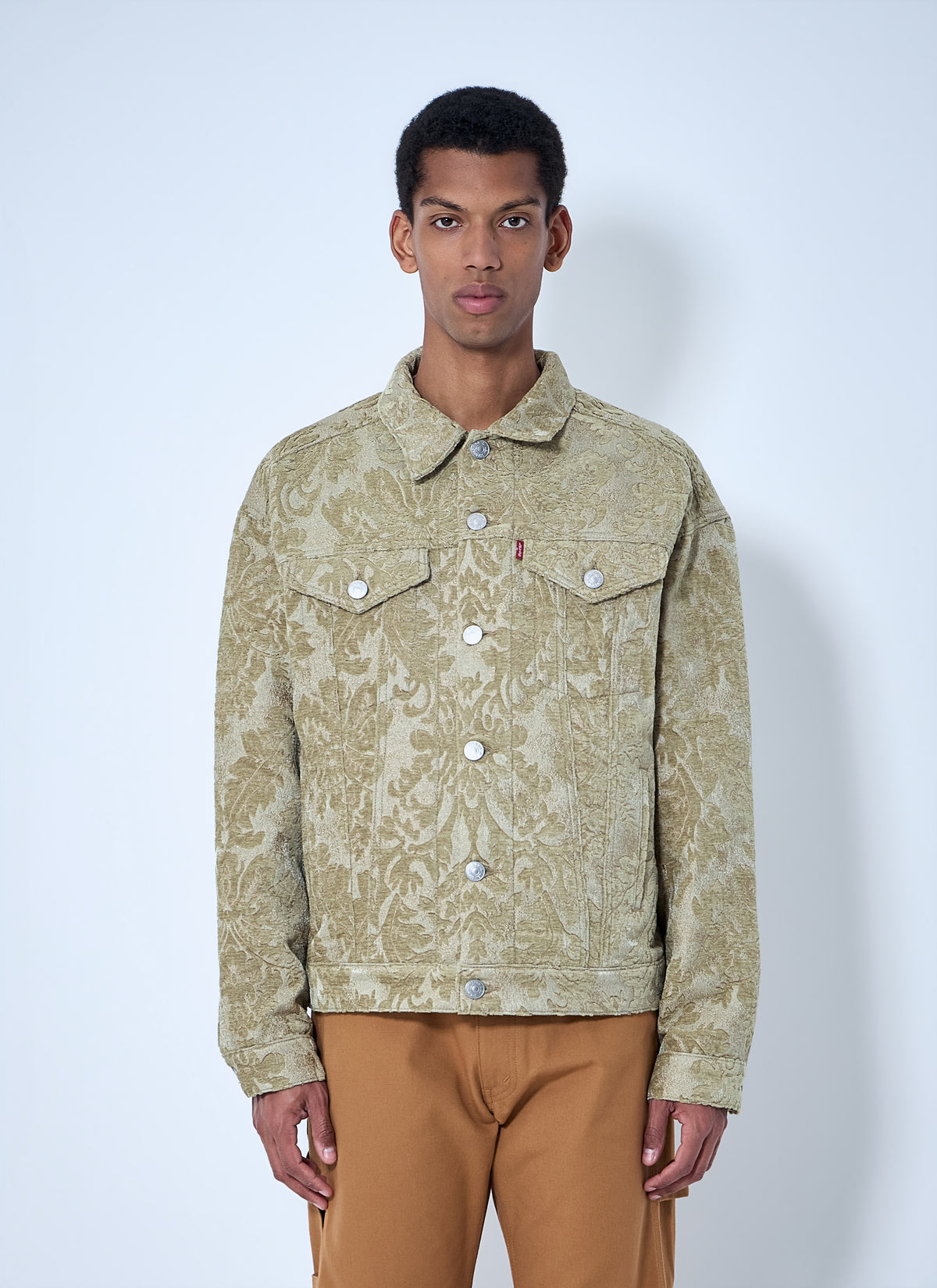 Junya Watanabe Men Patterned Denim Jacket