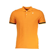 K-WAY Vibrant Orange Contrast Detail Men's Polo