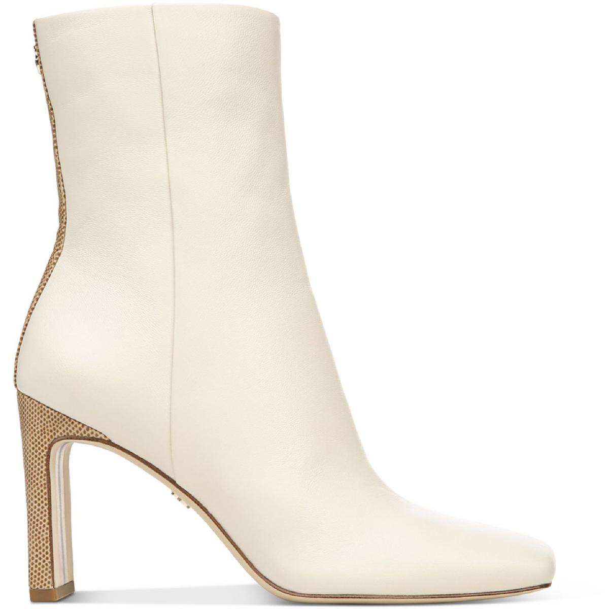 Anika Womens Leather Mid-Calf Boots