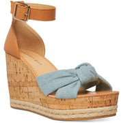 Colette Womens Open Toe Ankle Strap Wedge Heels