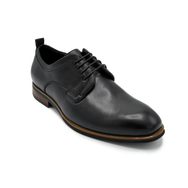 Mens Faux Leather Lace-Up Oxfords