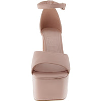 Womens Buckle Leather Pumps